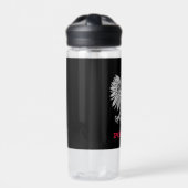 ポーランドフィットネス&ポーランドコートの腕/旗 ウォーターボトル (正面)