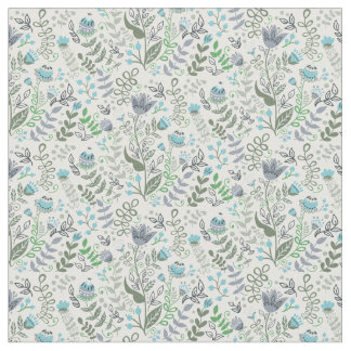 ポーランドフォークお洒落アートフラワーパターン ファブリック