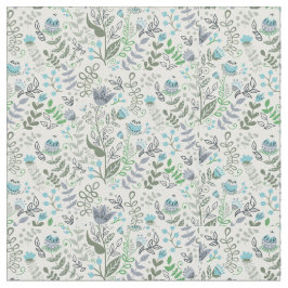 ポーランドフォークお洒落アートフラワーパターン ファブリック