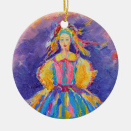 ポーランドフォークアートポーランドギフト セラミックオーナメント