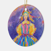 ポーランドフォークアートポーランドギフト セラミックオーナメント (左)