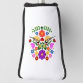 ポーランドフォークアート – フローラ刺しゅう模様とcu ゴルフヘッドカバー (回転90)