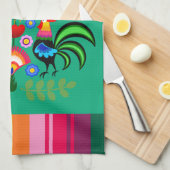 ポーランドフォークアート – フローラ刺繍パターン キッチンタオル (四つ折り)