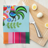 ポーランドフォークアート – フローラ刺繍パターン キッチンタオル (四つ折り)