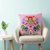 ポーランドフォークアート – フローラ刺繍パターン クッション (椅子)