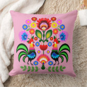 ポーランドフォークアート – フローラ刺繍パターン クッション (ブランケット)