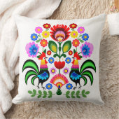 ポーランドフォークアート – フローラ刺繍パターン クッション (ブランケット)