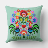 ポーランドフォークアート – フローラ刺繍パターン クッション (裏面)