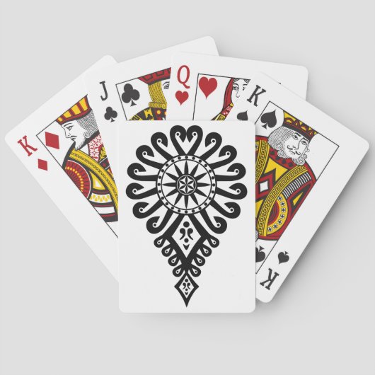 ポーランドフォークアート – Parzenica トランプ (裏面)