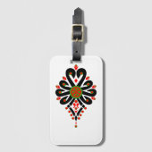 ポーランドフォークアート – Parzenica ラゲッジタグ (正面縦)