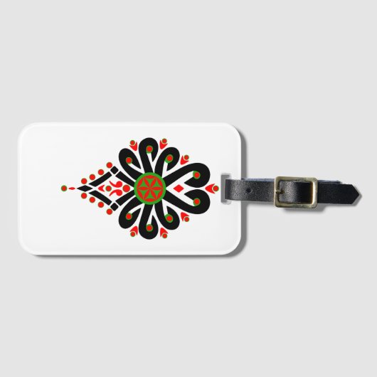ポーランドフォークアート – Parzenica ラゲッジタグ (正面横)