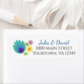 ポーランドフォークフラワーズブルーラベンダー ラベル (インサイチュ)