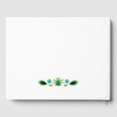 ポーランドフォーク花ラベンダーと黄色 ゲストブック (裏面)