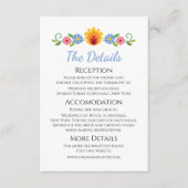 ポーランドフォーク花黄結婚色のエンクロージャカード エンクロージャーカード (正面)