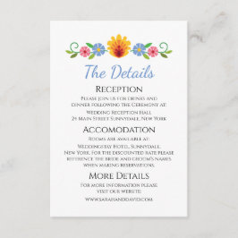 ポーランドフォーク花黄結婚色のエンクロージャカード エンクロージャーカード