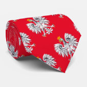 ポーランドフラグ&イーグルポーランド旅行、休日/スポーツ ネクタイ (ロール)