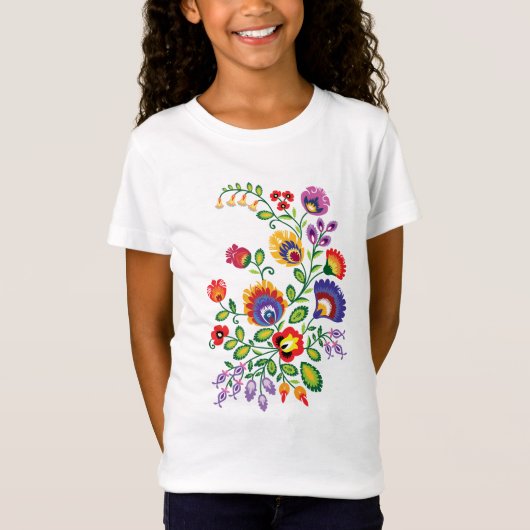 ポーランドフローラタペストリー: Tシャツ (正面)