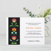 ポーランドフローラ刺繍、招待状 招待状 (スタンド正面)