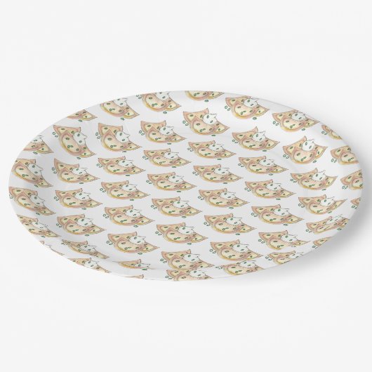 ポーランドフードポテト餃子ピアギースサワークリーム ペーパープレート (アングル)