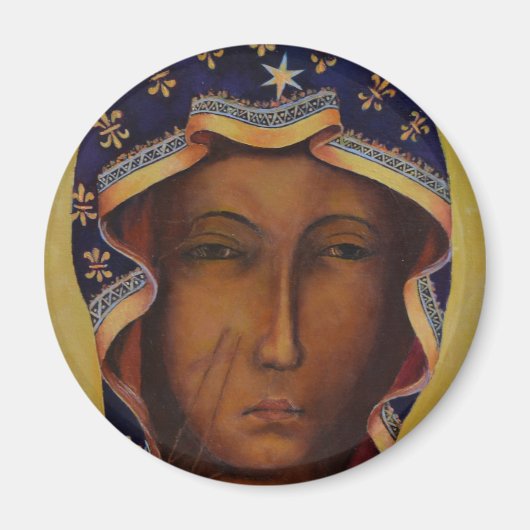 ポーランドブラックマドンナオブチェストチョワ マグネット (正面)