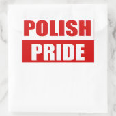 ポーランドプライド 長方形シール (バッグ)