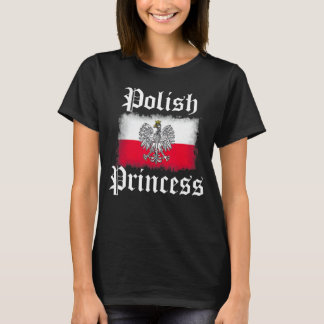 ポーランドプリンセスガールズポルスカプライドポーランド国旗Gif Tシャツ
