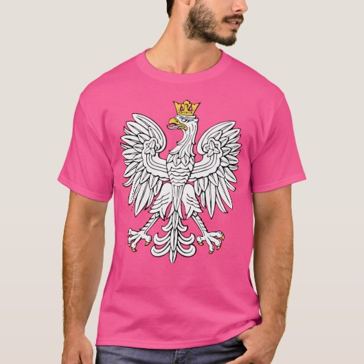 ポーランドホワイトイーグル国紋章 Tシャツ (正面)