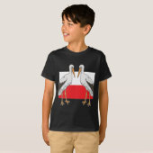 ポーランドホワイトコウノトリ Tシャツ (正面フル)