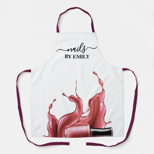 ポーランドボトルスプラッシュカスタムネイルサロン エプロン (正面)
