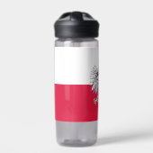 ポーランドボトル愛国的ポーランド国旗 ウォーターボトル (正面)
