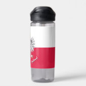ポーランドボトル愛国的ポーランド国旗 ウォーターボトル (背面)