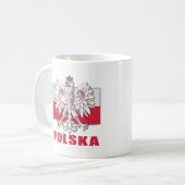 ポーランドポルスカの紋章付き外衣 コーヒーマグカップ (正面左)