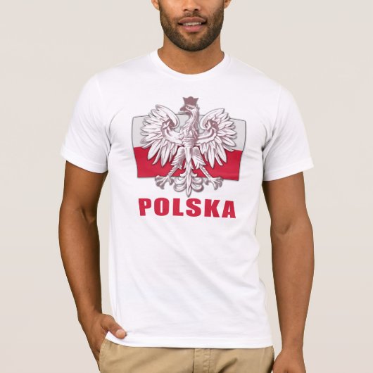 ポーランドポルスカの紋章付き外衣 Tシャツ (正面)
