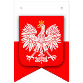 ポーランドポルスカポルスキーエンブレム愛国心 バンティングフラッグ (第3の旗)