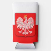 ポーランドポルスカポーランドエンブレムイーグル スリム缶クーラー (裏面)