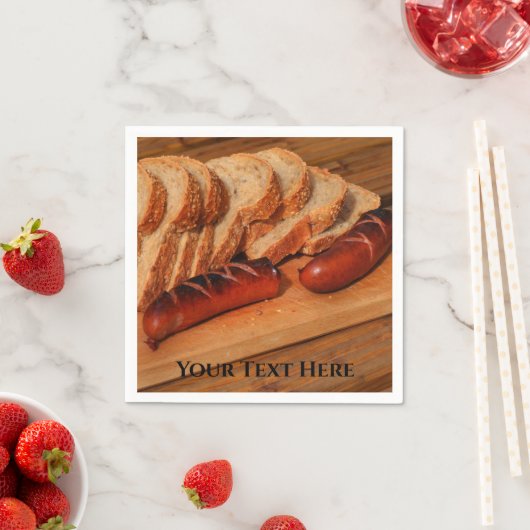 ポーランドポルスカポーランドフードキエルバサソーセージ スタンダードカクテルナプキン (インサイチュ)