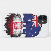 ポーランドポーランドオーストラリアツリールーツ国旗 Case-Mate iPhoneケース (裏面(横))