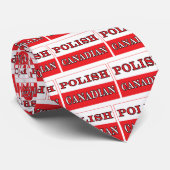 ポーランドポーランドカナダ国旗 ネクタイ (ロール)