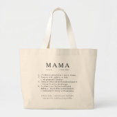 ポーランドマママギフト – MAMA定義 ラージトートバッグ (正面)