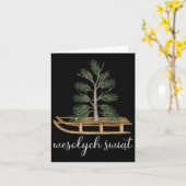 ポーランドメリークリスマスウェストリックスラードアンドトル カード (黄色い花)