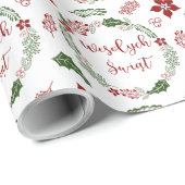 ポーランドメリークリスマスリースウェゾワヒシブウィント ラッピングペーパー (ロールコーナー)