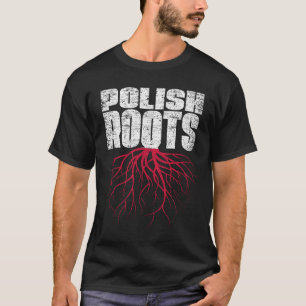 ポーランドルーツポーランド伝統国旗 Tシャツ
