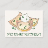 ポーランドレストランディナーダンプリンスピエロギーズ食品 名刺 (正面)