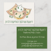 ポーランドレストランディナーダンプリンスピエロギーズ食品 名刺 (正面/裏面)