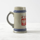ポーランドワシ国旗の盾 ビールジョッキ (左)