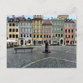 ポーランドワルシャワオールドタウンスクエア写真 ポストカード (正面)