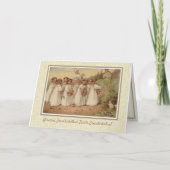 ポーランドヴィンテージイースター宗教的なパスチャホリデーカー シーズンカード (正面)