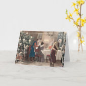 ポーランドヴィンテージクリスマスカード カード (黄色い花)