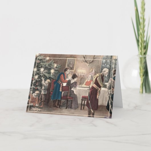 ポーランドヴィンテージクリスマスカード カード (正面)