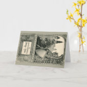 ポーランドヴィンテージ伝統的クリスマスカード カード (黄色い花)